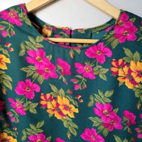 EUC VINTAGE LAURISSA FLORAL LONGSLEEVES TOP SIZE SMALL - Picture 7 of 14